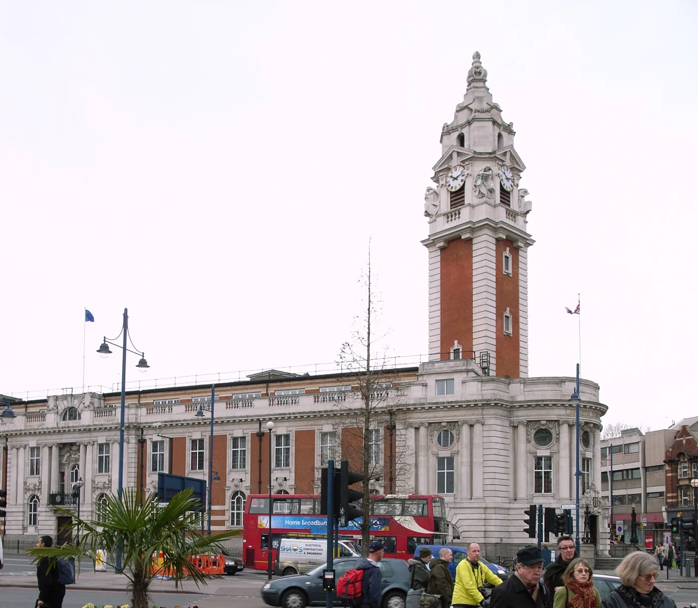 Lambeth Town Hall, Brixton. The council set its share of the 2026/27 bill at £1,536.60 for a band D home, up 4.99%