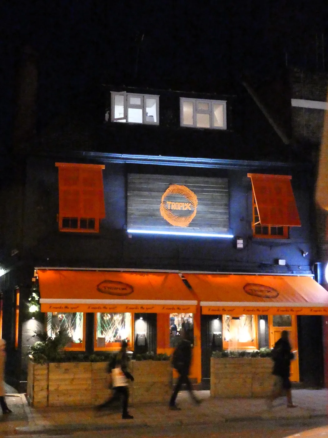 Tropix, in the former Royal Oak pub at 10 Clapham High Street, photographed in January 2020.